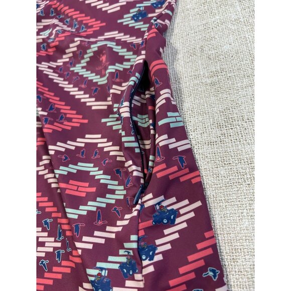 William Murray Women's SZ Medium Polo dress Fall into Formation Golf Aztec Triba - Picture 6 of 11